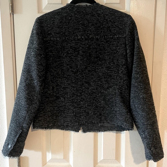 Banana Republic Factory Boucle Tweed Fitted Jacket - Picture 2 of 5